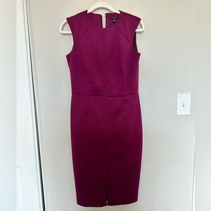 Ann Taylor sheath dress sleeveless front slit Size 6